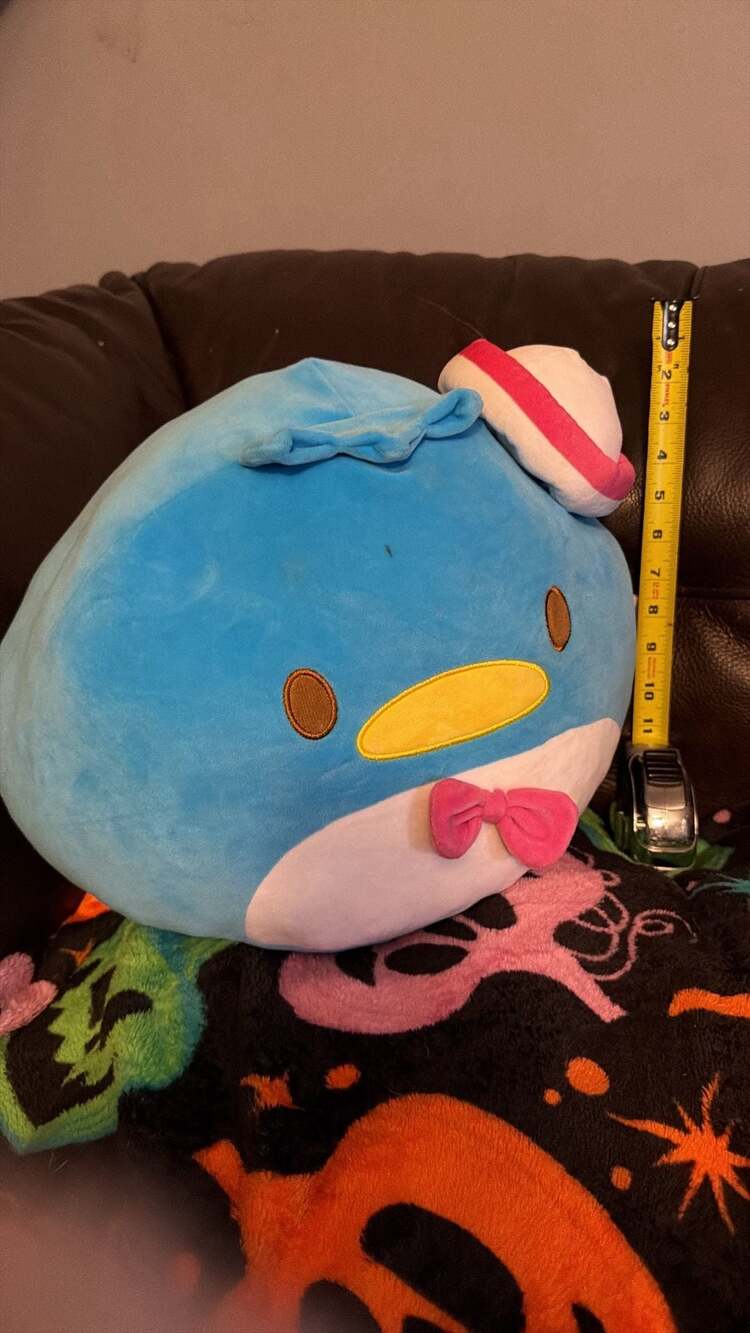 Sanrio Tuxedo Sam Dumpling Plush 10 Inch Blue
